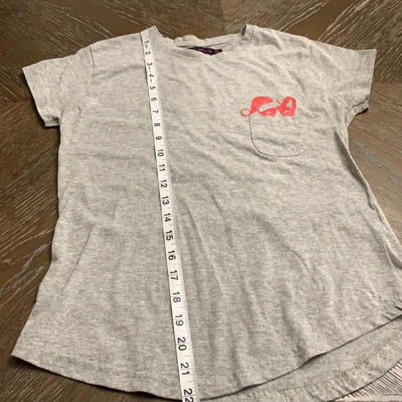 Laugh Out Loud Always Gray Santa cat in pocket t-shirt - Picture 13 of 14